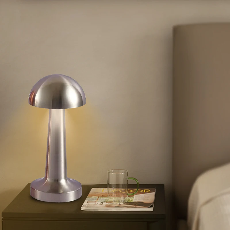 LED Retro Table Light 3 Color Adjustable Touch Sensor USB Rechargeable Desktop Decorative Classic Night Lamp Living Room Bedside