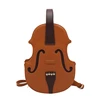 Women Violin Shape PU Leather Backpack Purse Fashion Handbag Travel Daypack College School Rucksack E74B 1