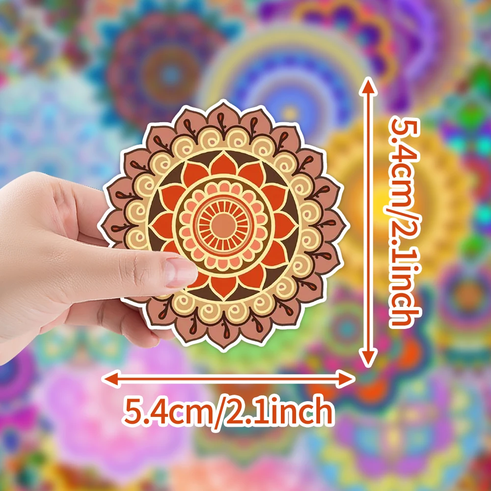 50PCS Fresh Plant Flower/Datura Stickers for Mobile Computers, Water Cups, Decorative Stickers for Laptops Waterproof  Stickers 6