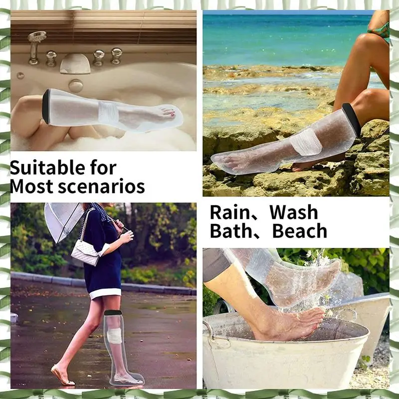 Professional Tool Waterproof Cast Shower Cover Leg For Adults Foot And Lower Leg Cast Wounds Protector Showering Bath Accessorie