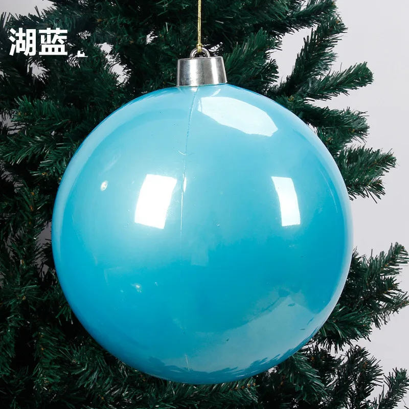 Decoración navideña para el hogar, colgante de árbol de Navidad grande,  bola roja, color verde, Año Nuevo, 2023 - AliExpress