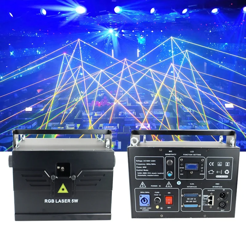 

Factory Animated 2w 3w 5w laser show projector RGB Animation disco dj laser light 3d laser projector