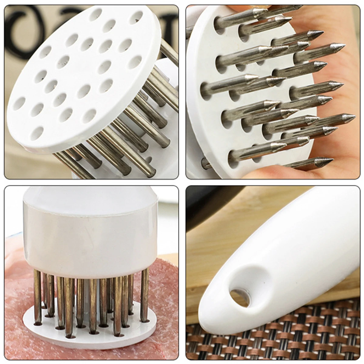 Meat tenderizer Meat Tenderizer Stainless Steel Needle Meat Tenderizer Tool tenderizing Chicken Beef Steak Veal Pork