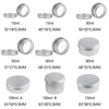 10/15/30/50/60/80/100/150ML Reusable Silver Empty Aluminium Bottles Tin Container Upper Screw Cosmetic Pot Jar Makeup Storage 6