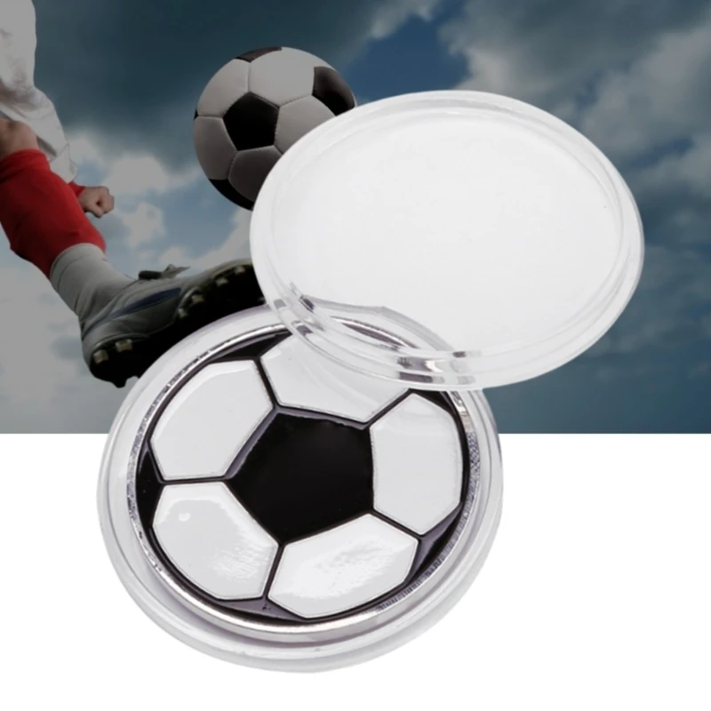 

Football Referee Flip Coin Double-Sided Referee Side Toss Coin Professional Soccer Pick Side Toss Coin Tool Soccer Game Supplies