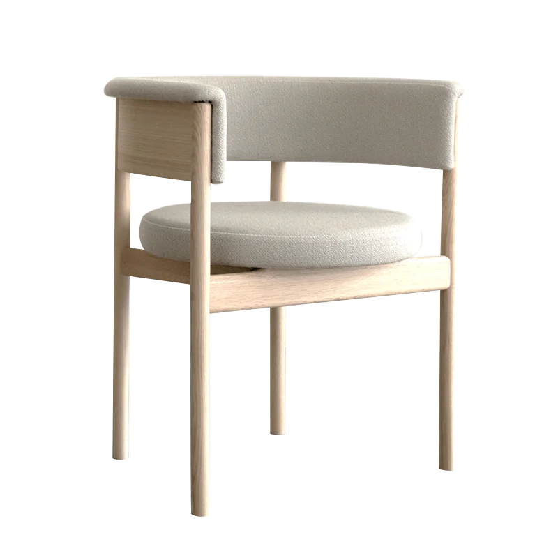 Nordic Minimalista Madeira Cor Escritório Cadeira De Recepção, Cadeira De Lazer Designer Criativo, Coffee Shop Side Chair