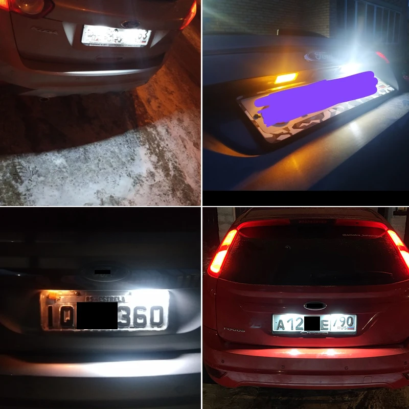 2PCS Error Free LED license plate light For Jaguar XF X250 XJ X351