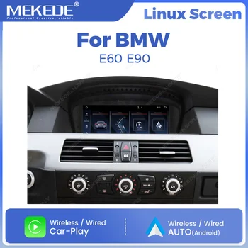 MEKEDE Radio para coche con sistema Linux de 8,8 pulgadas para BMW Serie 3 E60 E61 E63 E64 Serie 5 E90 E91 E92 E93 CCC CIC AirPlay Autolink CarPlay Android Auto GPS Navegación Reproductor Multimedia BT SWC Autoradio Reproductor de vídeo Unidad Principal Estéreo Sistema Inteligente 1