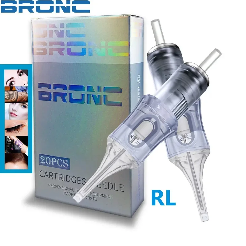 BRONC Tattoo Needle Professional High-Quality Needle Disposable Sterilized Sterile Ink Cartridge 0.30/0.35mm RL 20pcs/Lot Tools 35mm cup style hinge boring jig drill guide set hinge drilling jig hole saw locator boring hole drill guide woodworking tools