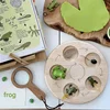 Animal Life Cycle Board Children Toys Montessori Teaching Aids Plant Animal Growth Cycle Model Set preschool cognitive Toys 2