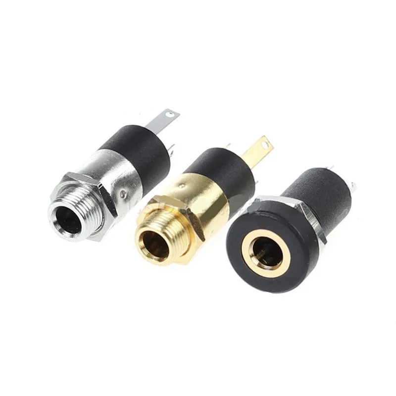 

100PCS PJ-392 Jack 3,5 MM наушники стерео аудио видео с гайкой