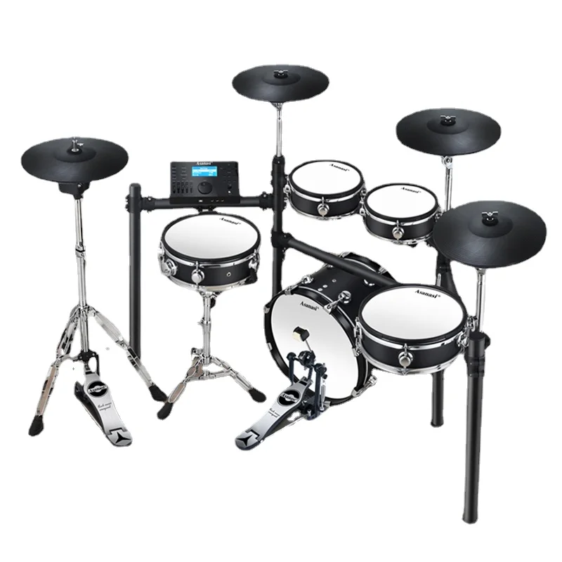 Juego electrónico de batería de música para adultos, almohadilla  profesional, batería eléctrica de percusión, máquina de tambor Musical  AA50EE - AliExpress