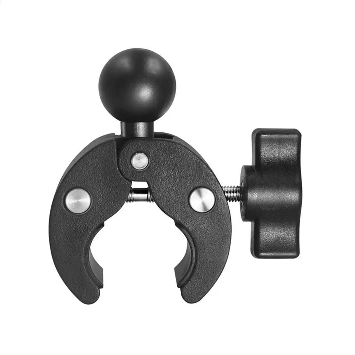 N05R Gopro/Insta360 Garmin 카메라용 1인치 25mm 오토바이 램 볼 마운트 지원 ??자전거 핸들바 레일링 슈퍼 클램프 B