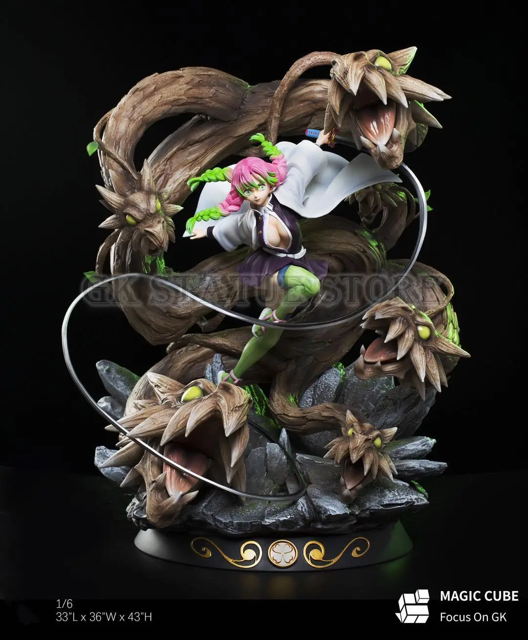 

Demon Slayer Kanroji Mitsuri GK Original Product statue Anime model Toy Gift for kid