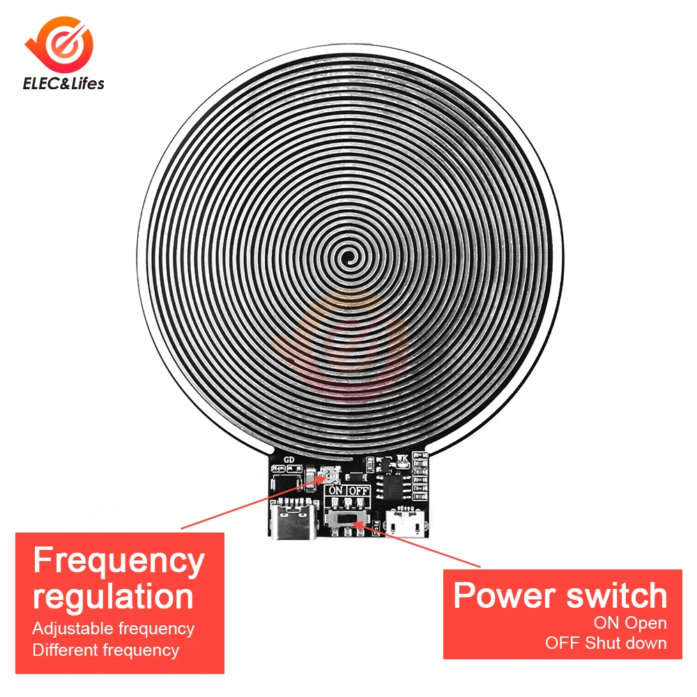 Signal Generator Signal Generator Kit Waves Resonance Generator 7.8Hz Schumann Waves Ultra-Low Frequency Pulse Generator Sleep Improver Circular Schumann Waves Generator For Home Office Use