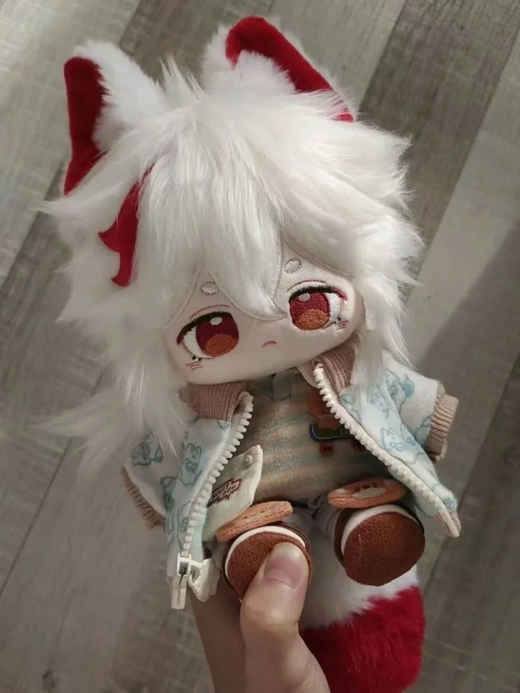 Anime Kaedehara Kazuha Genshin Impact  Cosplay 20cm Nude Doll Cotton Plush Toy Stuffed Soft Plushie genshin impact project two dimensional kaedehara kazuha cartoon anime manga game peripheral shoulder bag shopping storage bag