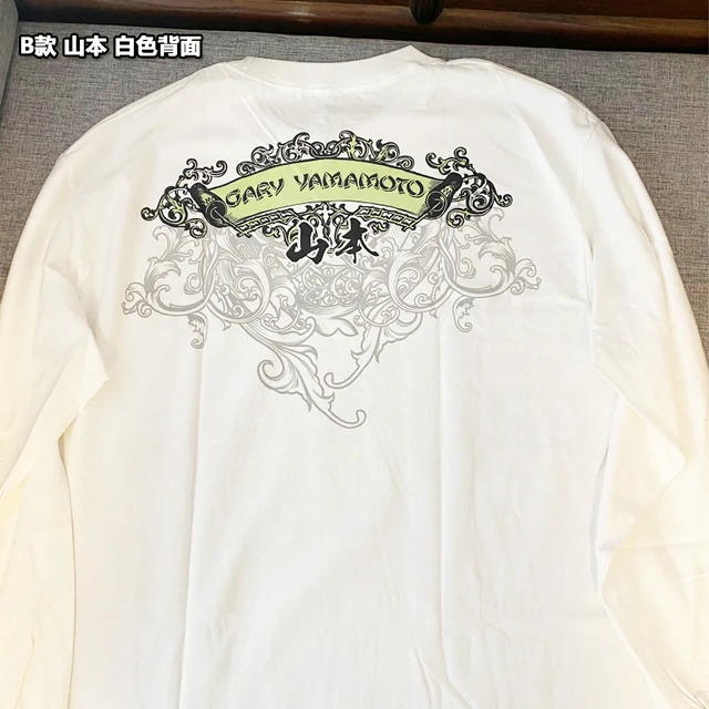 Japanese Gary Yamamoto Long Sleeve Road Subculture Fishing Shirt T-shirt  Casual Cotton - AliExpress