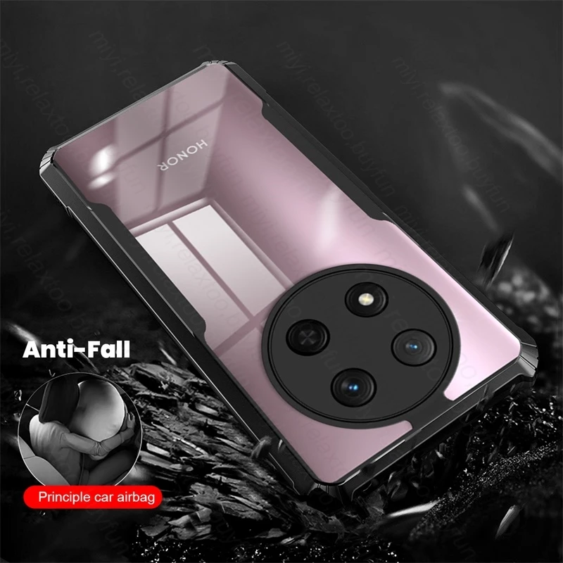 Clear Acrylic Shockproof Case for Magic7 Lite and Honor X9c 5G