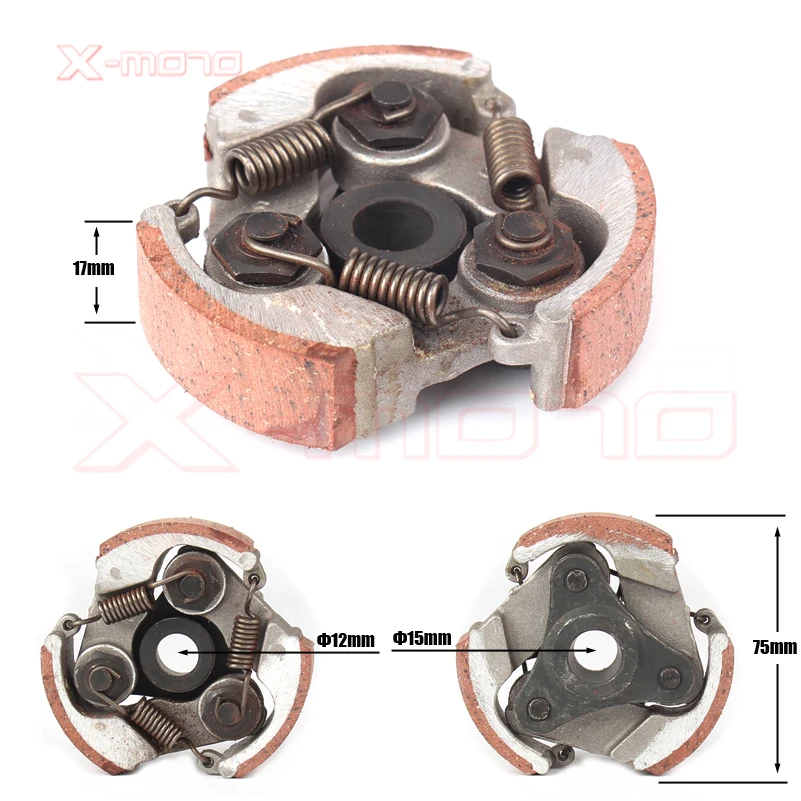 MOTOR Store Shoes 40-6/40-5/ for KTM50 Centrifugal Clutch Plate 49cc Mini Pocket Pit Quad ATV Dirt Ride Coffee motorcycle clutch spring set