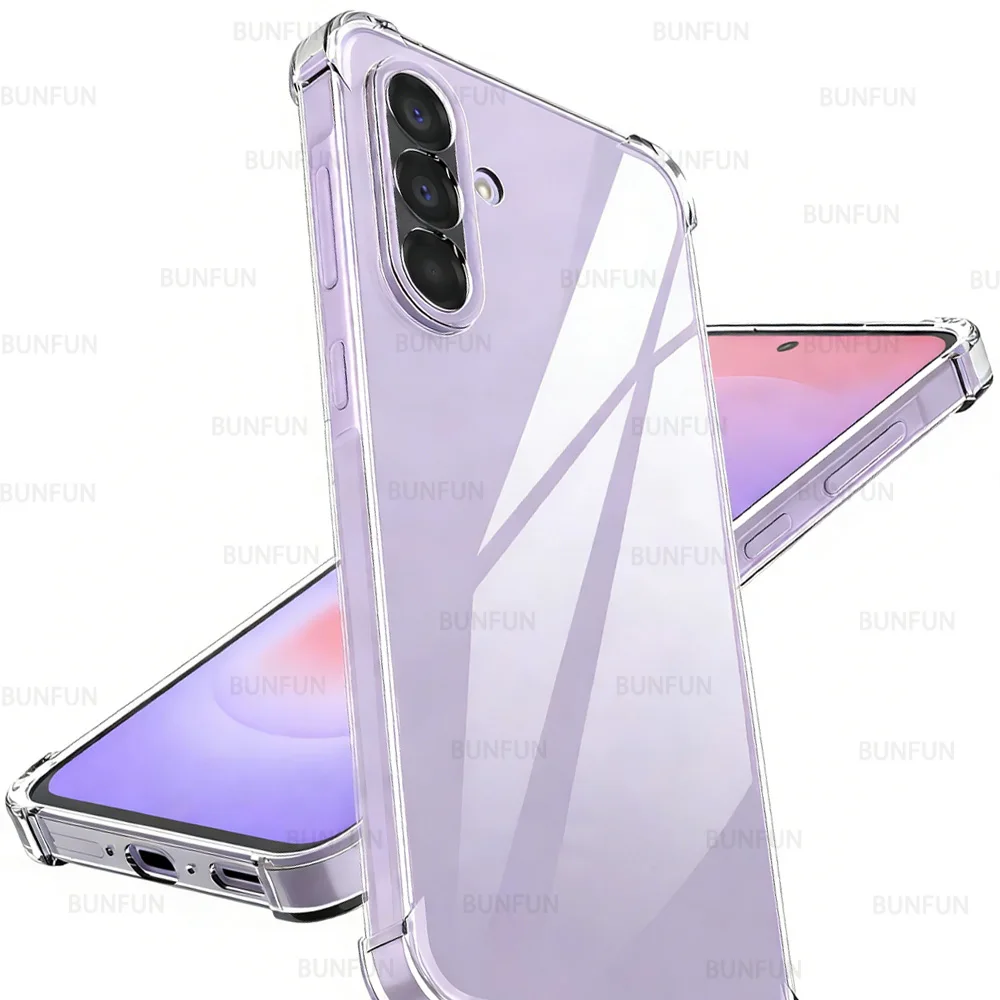 Clear Full Lens Protective Shockproof Slim Soft Silicone Case for Samsung Galaxy A37 5G