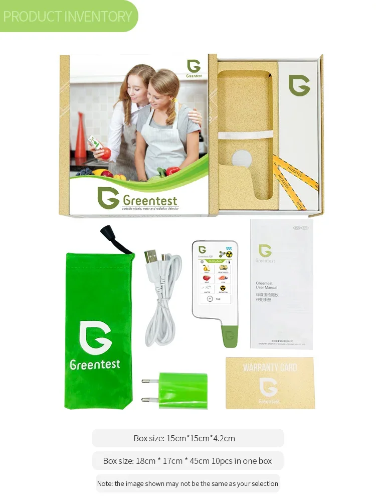 Greentest-ECO6 Updated Home Kitchen Nitrate Tester Detector Radiation TDS Water Bluetooth Function Capacitive Screen
