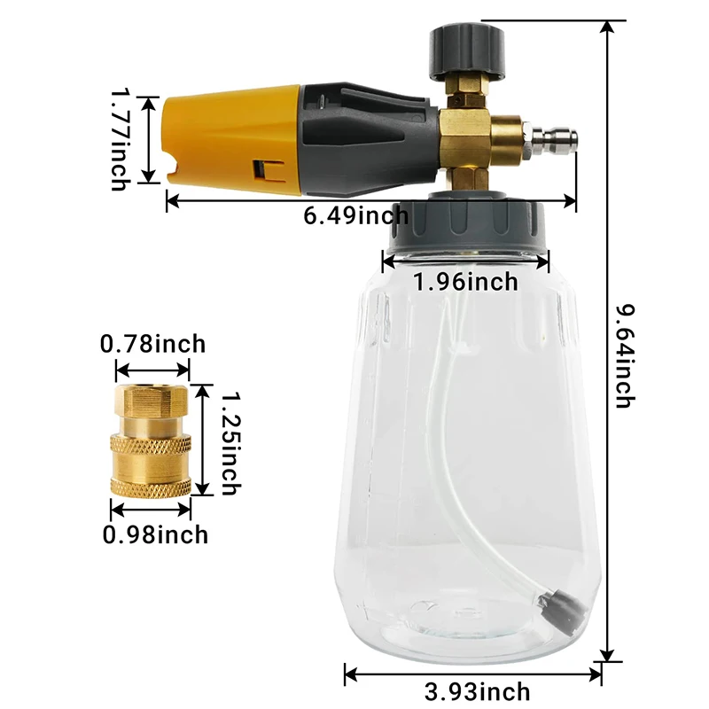 Transparent Foam Sprayer for Karcher High Pressure Pressure Washer