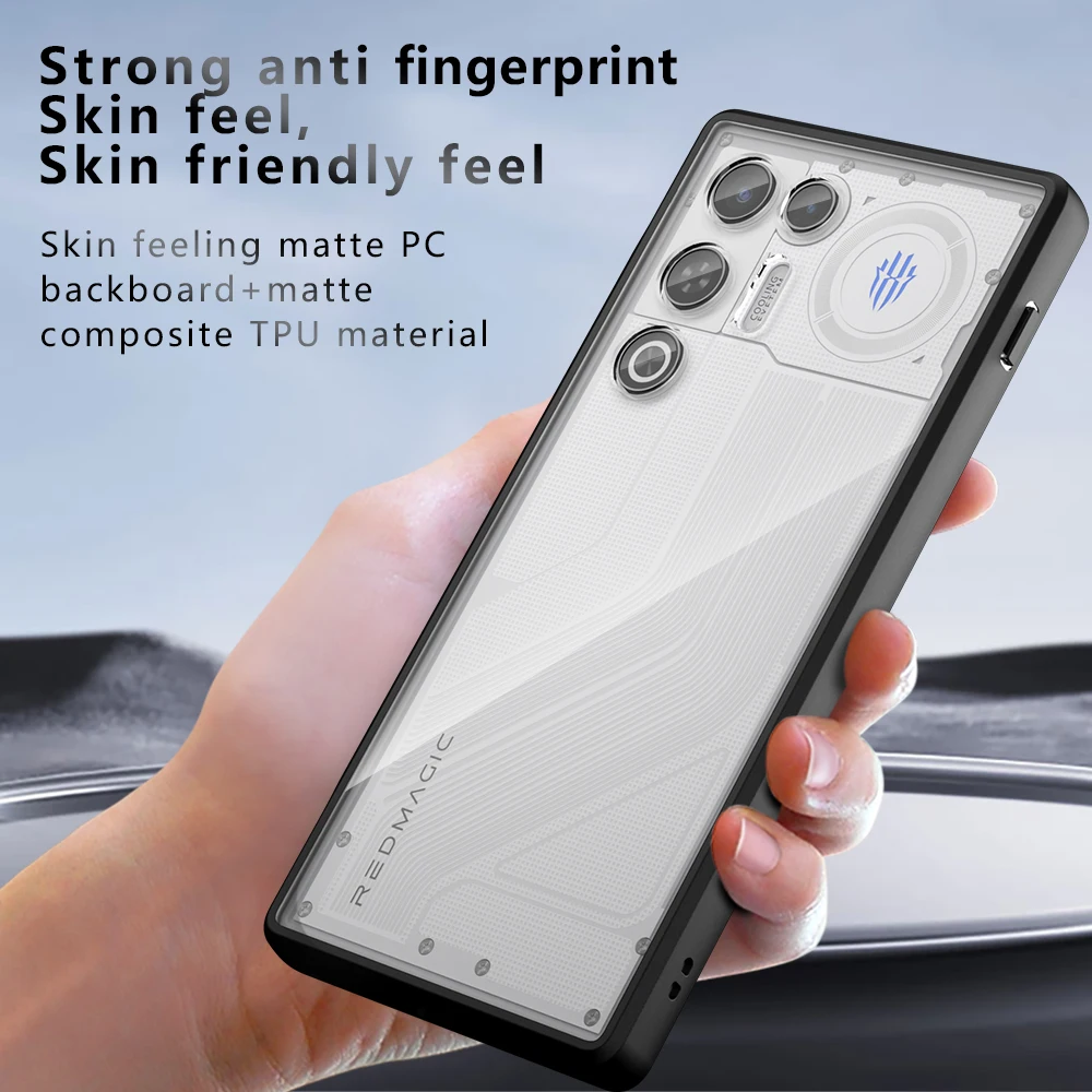 Redmagic 11 Air Rugged Armor Frosted Hard Back Case - Anti-Shock Acrylic HD Protection
