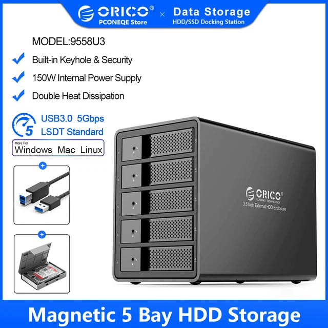 4-Bay External Hard Drive Enclosure