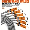 12pcs 300lbs Resistance Bands Fitness Elastic Sports Gym Kit 6 Bands Bodybuilding with Door Holder and Carrying Bag 6
