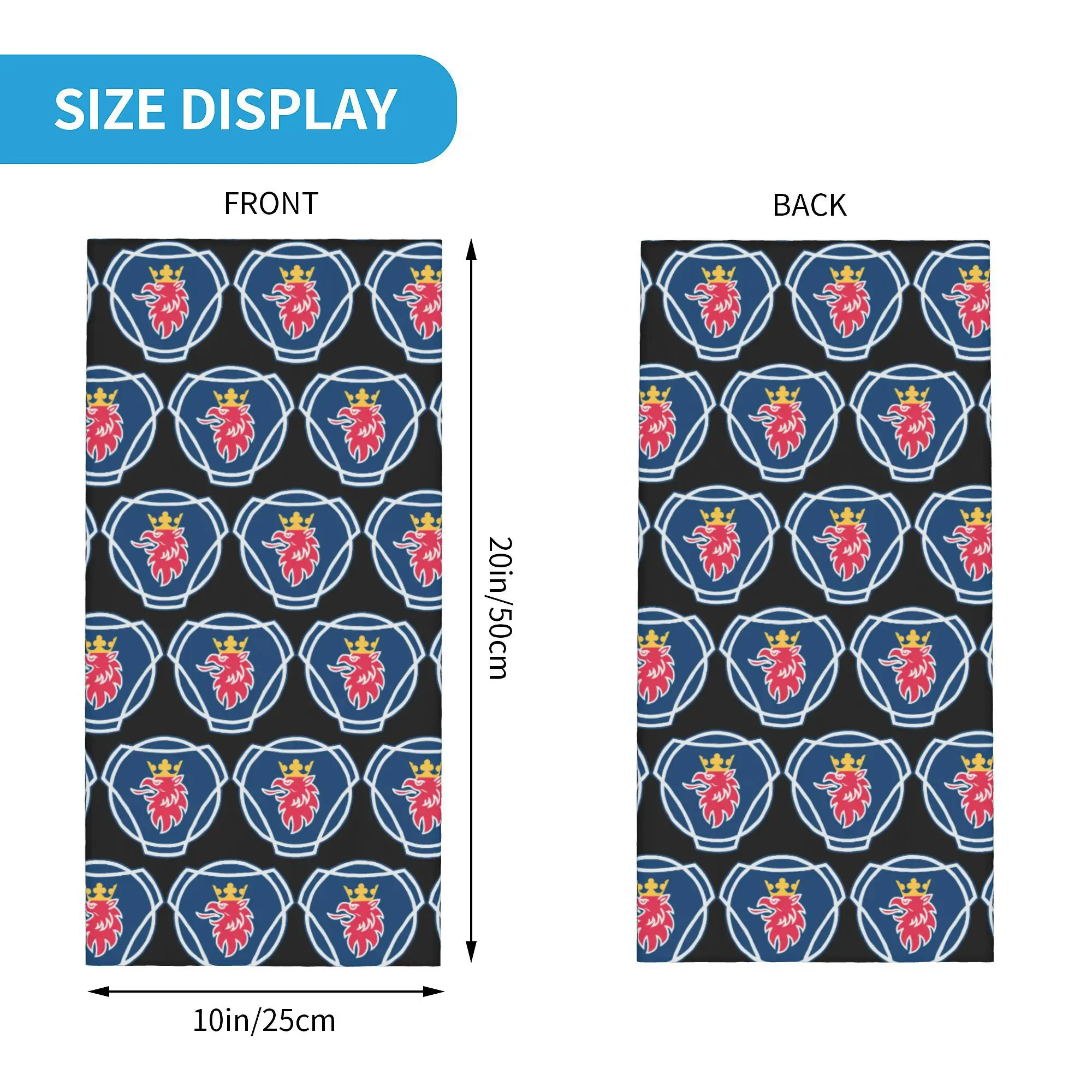 Swedish Saabs Scanias Bandana Neck Gaiter Windproof Face Scarf Cover Men Women Heavy Lorries Headwear Tube Balaclava