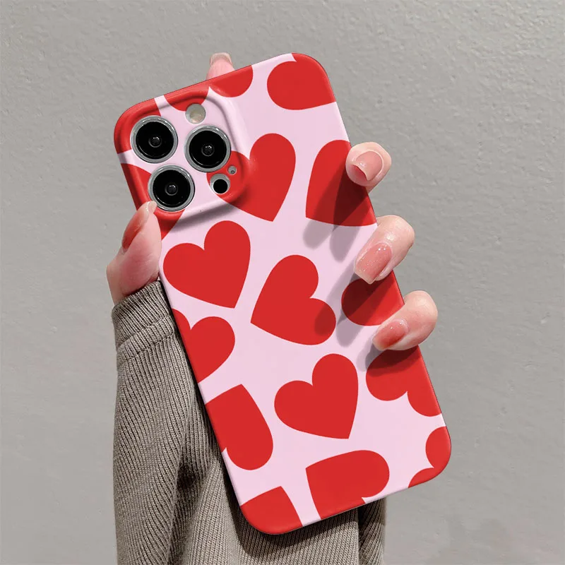 Charming Love Heart Shockproof Phone Case Cover