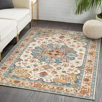 Retro Style Rugs for Bedroom Bohemian Cloakroom Carpet Home Non-slip Washable Floor Mat Morocco Living Room Decoration Soft Rug 2