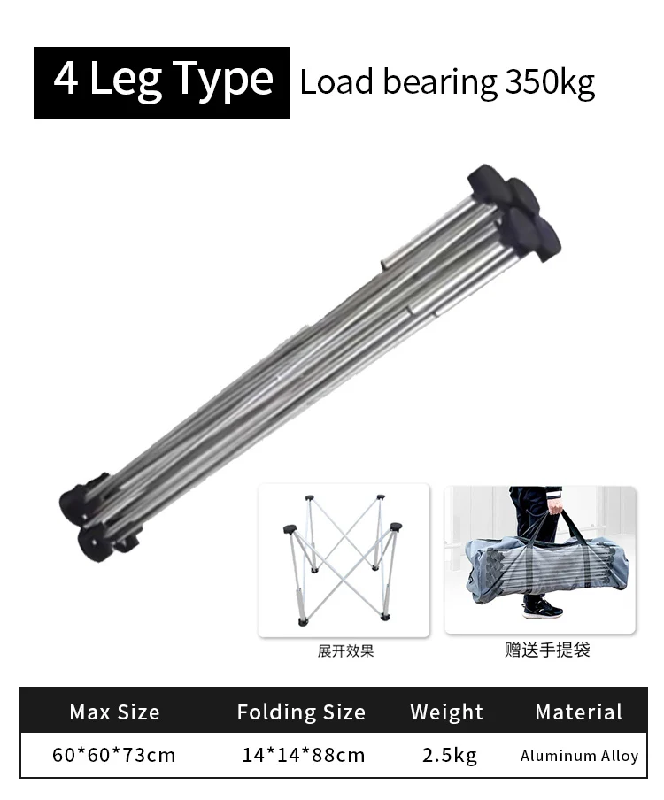 Spider Leg Workbench Foldable Aluminum Alloy Portable Work Sawhorse Support Quick Telescopic Workbench With Carry Bag