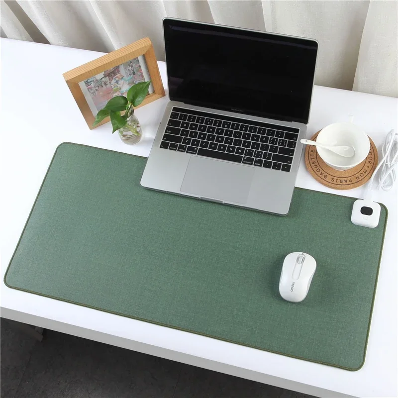 Tapis de souris chauffant électrique avec affichage de la température, tapis  de table en polymères, garde les mains au chaud, clavier d'ordinateur de  bureau, 26x52cm