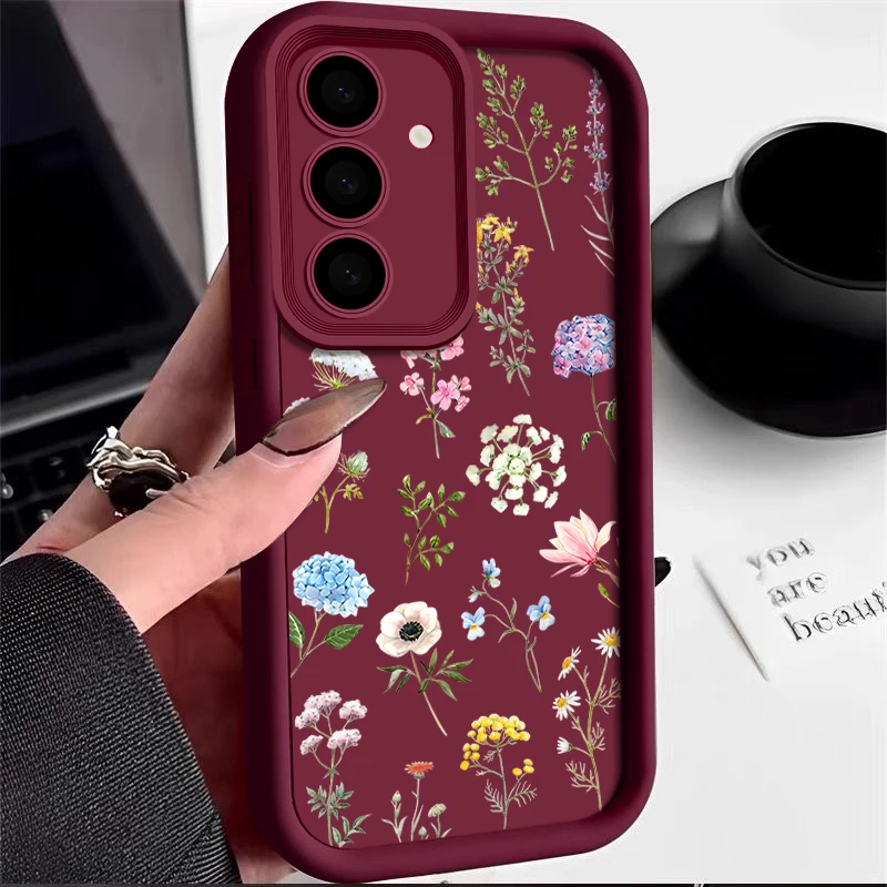 Floral Pattern Soft Phone Case - Elegant and Protective Cover