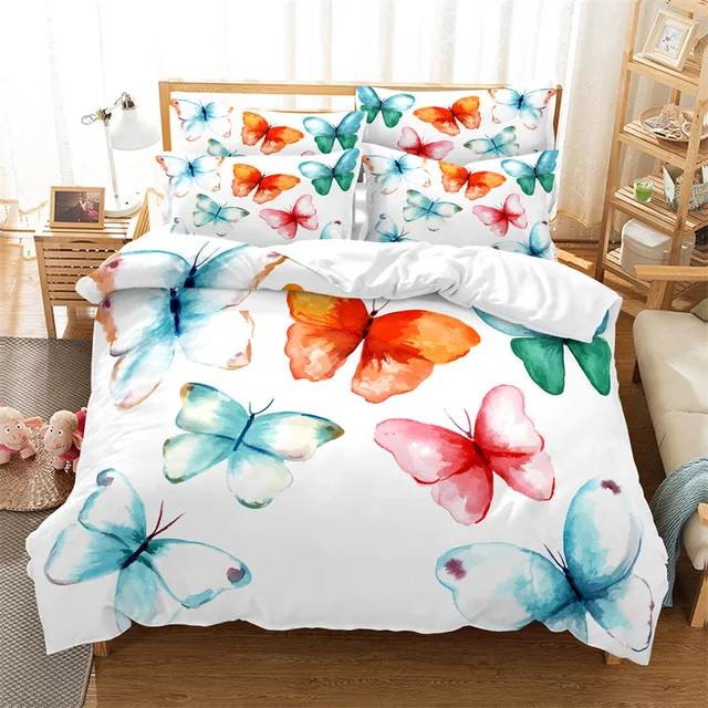 Butterfly Bedding Set Hot Duvet Cover