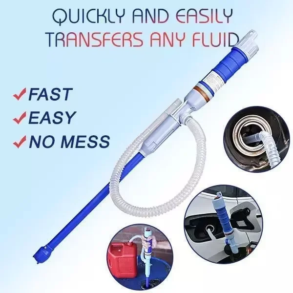 Liquid Transfer Pump Electric Oil Pump Siphon Liquid Transfer Pump Battery Powered Electric Fuel Transfer Siphon Car Gas Oil Water Liquid Tool oil syringe pump liquid transfer pump