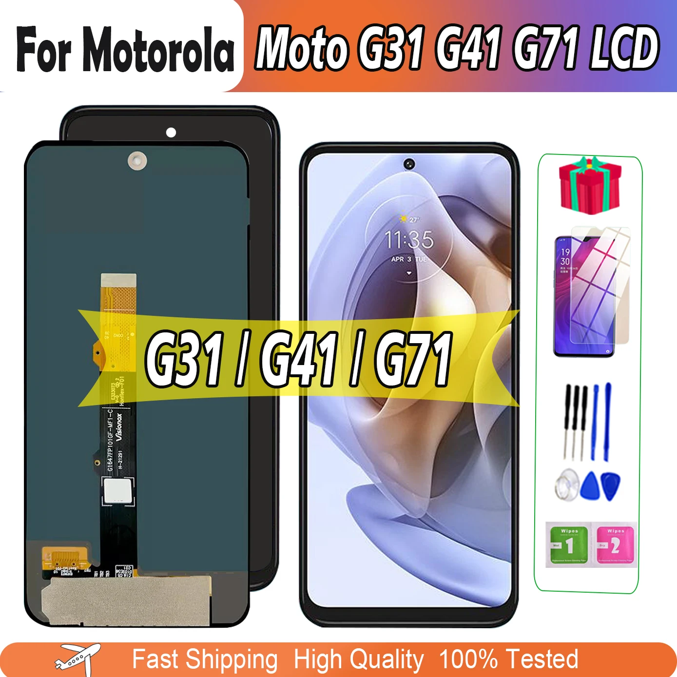 

Оригинальный ЖК-дисплей AMOLED для Motorola moto G31 G41 XT2173, экран для MOTO G71, зеркальный ЖК-экран с цифровым преобразователем в сборе