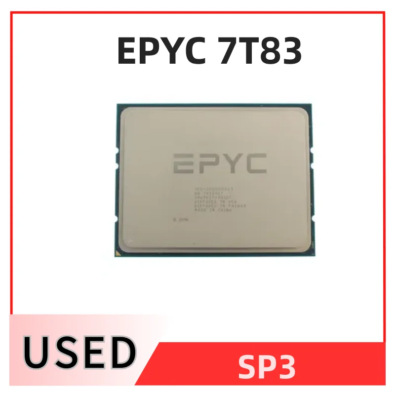 

EPYC 7T83 2.45Ghz 64 Core/128 Thread L3 Cache 256MB TDP 280W SP3 Up to 3.5GHz 7002 Series Server CPU