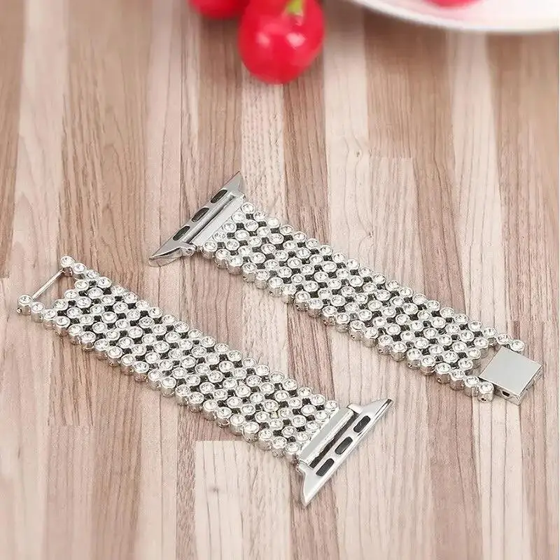 Elegant Diamond Metal Strap