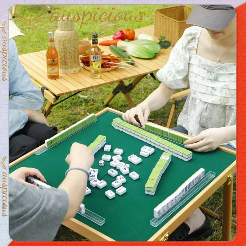 

Outdoor Solid Mahjong Machine Camping Mahjong Table Dining Table Dual Purpose Mini Mahjong Folding Portable Dormitory Mahjong