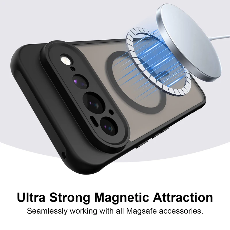 Magnetic Translucent Frosted Matte Waterproof Protective Phone Case