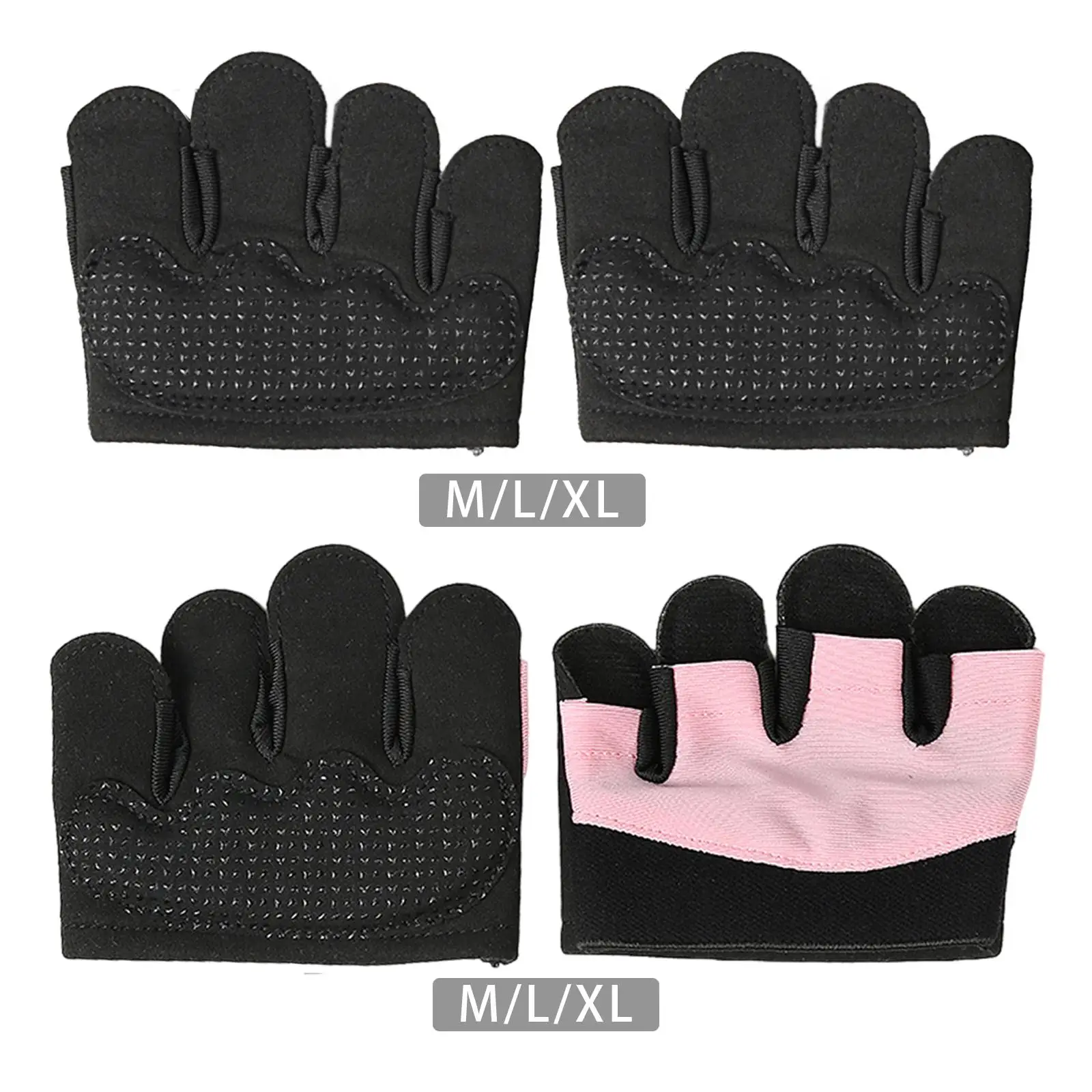 Gym Gloves Workout Gloves Non Slip Palm Protection Fingerless Gloves Weight