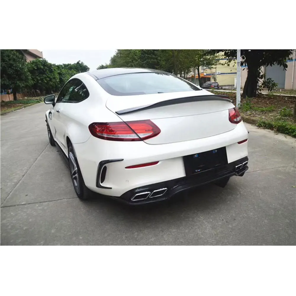 Fibre de Carbone ArrièRe Spoiler de Toit pour Mercedes Benz C Klasse W205  C63 AMG 2015-2019,Aile SupéRieure de Voiture Spoiler Aileron  ArrièRe,Voiture