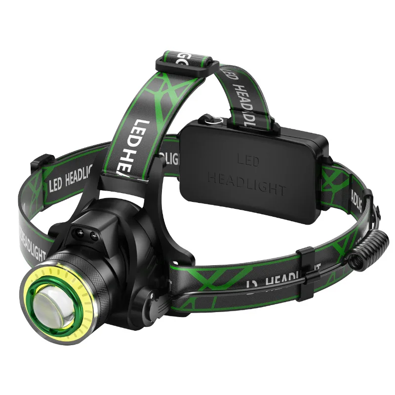 

Led Headlamp Fishing Headlight Flashlight Waterproof Super Bright Camping Light Waving Sensing Adjustable Angle Head Lamp