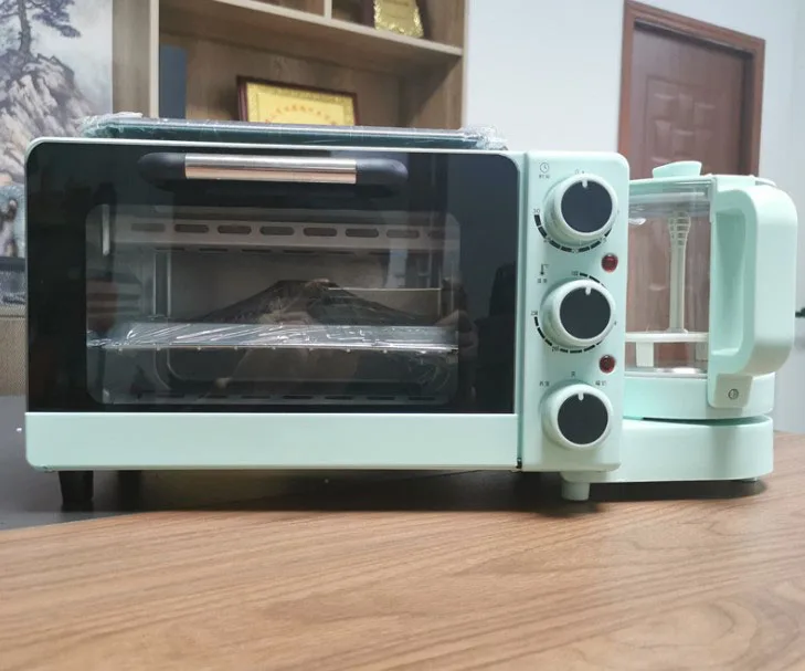 Zogifts Small Kitchen Appliance 4 In1 Electric Toaster Oven Coffee Grill Pan Machine Breakfast Maker