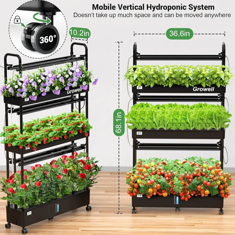 Hydroponic Growing System with LED Lights & WiFi Plug 6