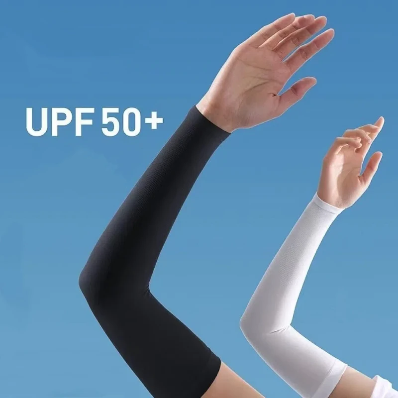 1/2Pcs Summer Sun Protection Oversleeve for Women Men Tattoo Cover Up Compression Sleeves Bands Forearm Concealer Skin Color 