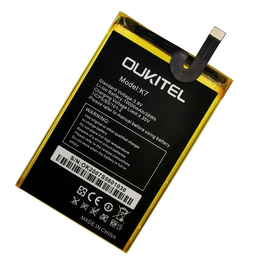 2024 Years 100%Original 10000mAh Battery Replacement High Quality  For Oukitel K7 Power Smart Phone  Batteries+Tools