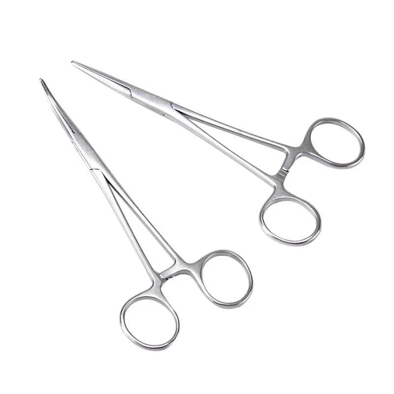 10-Inch Curved Hemostat Forceps - Locking Clamps, Stainless Steel Surgical Instrument